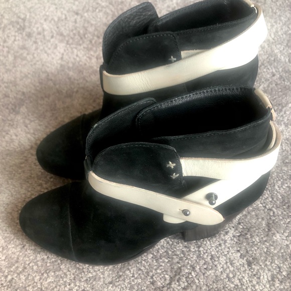 Rag and Bone Harrow Boots Black and White 8 - Picture 3 of 8